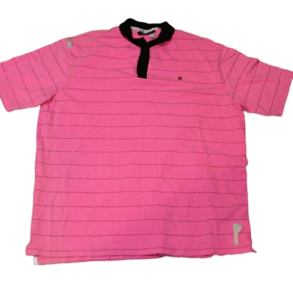 Rocawear Pink Polo Striped Shirt 2XL